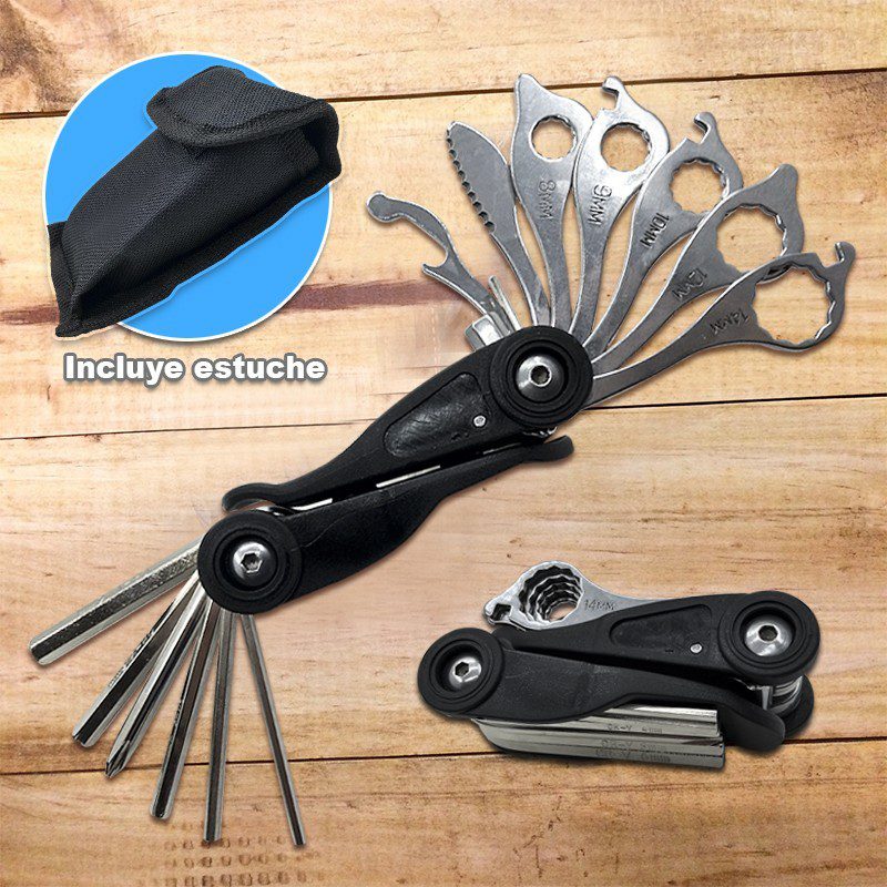 Herramienta Multiusos 15 En 1 Portable Camping Ciclismo RF 259 - Imagen 3