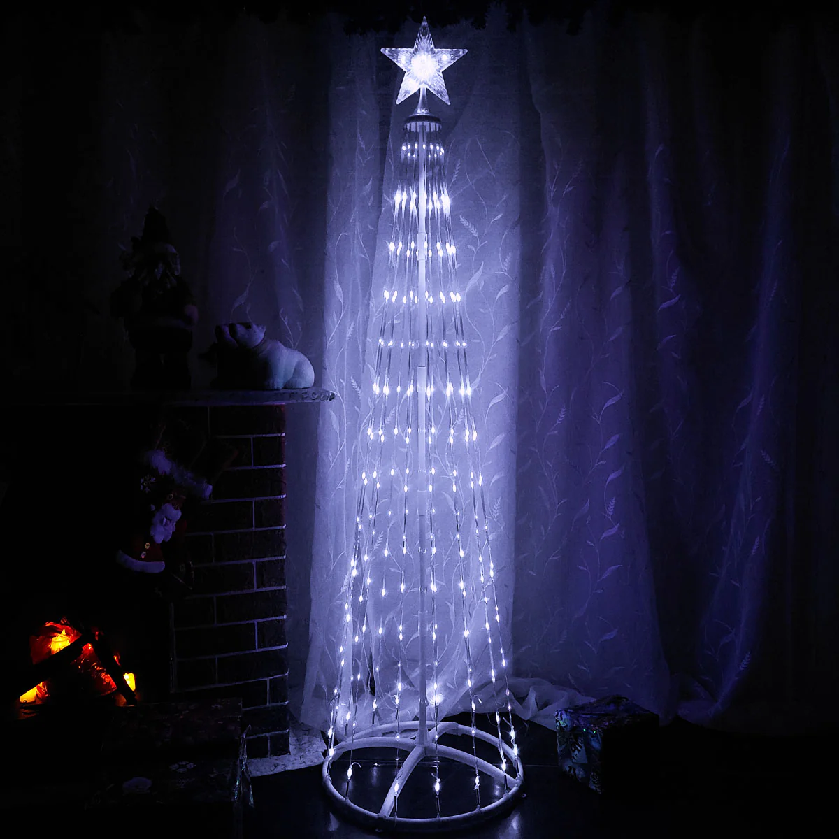 Árbol De Tiras Micro LED 1.8 Metros 200L Navidad 1622 - Imagen 5