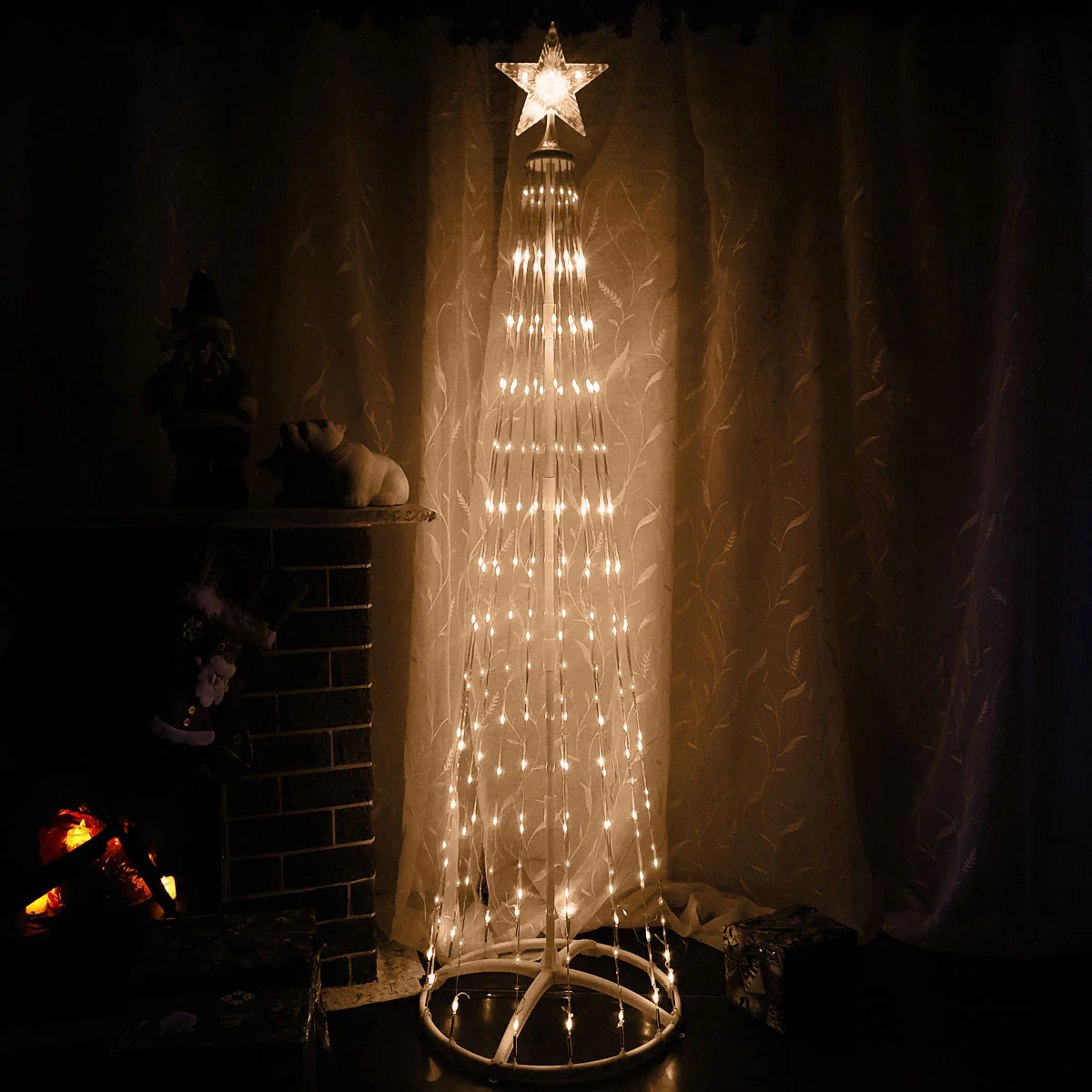 Árbol De Tiras Micro LED 1.8 Metros 200L Navidad 1622 - Imagen 8