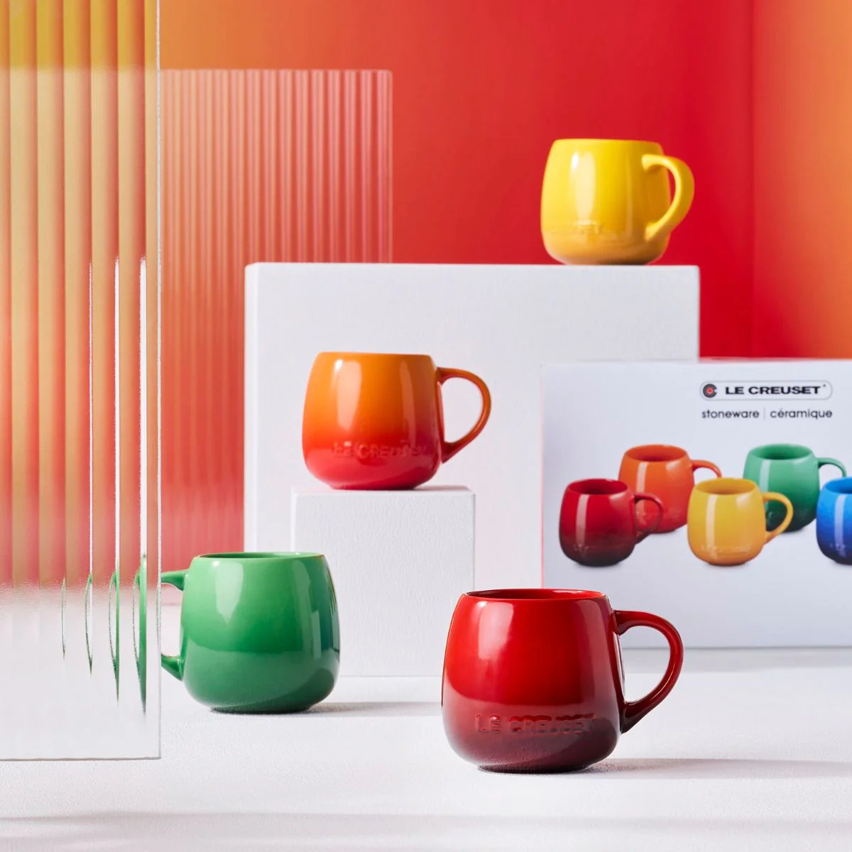 Set de 6 tazas tipo Mug Coupe 320 ml Arcoiris Le Creuset - Imagen 3