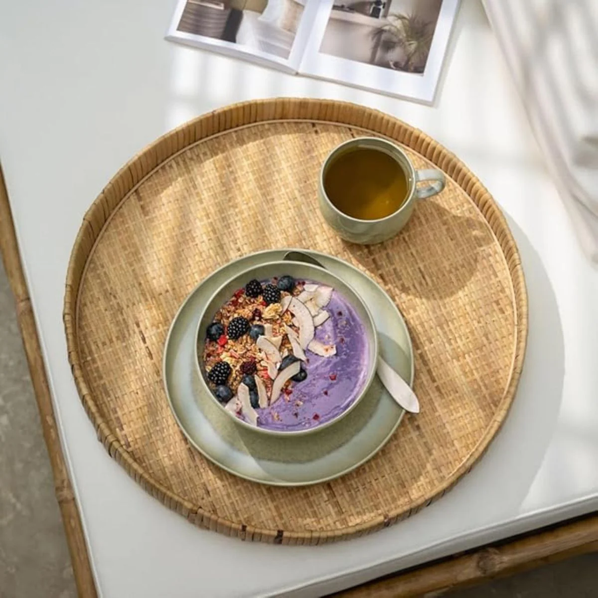 Plato de porcelana Perlemor Alga Villeroy & Boch - Imagen 5